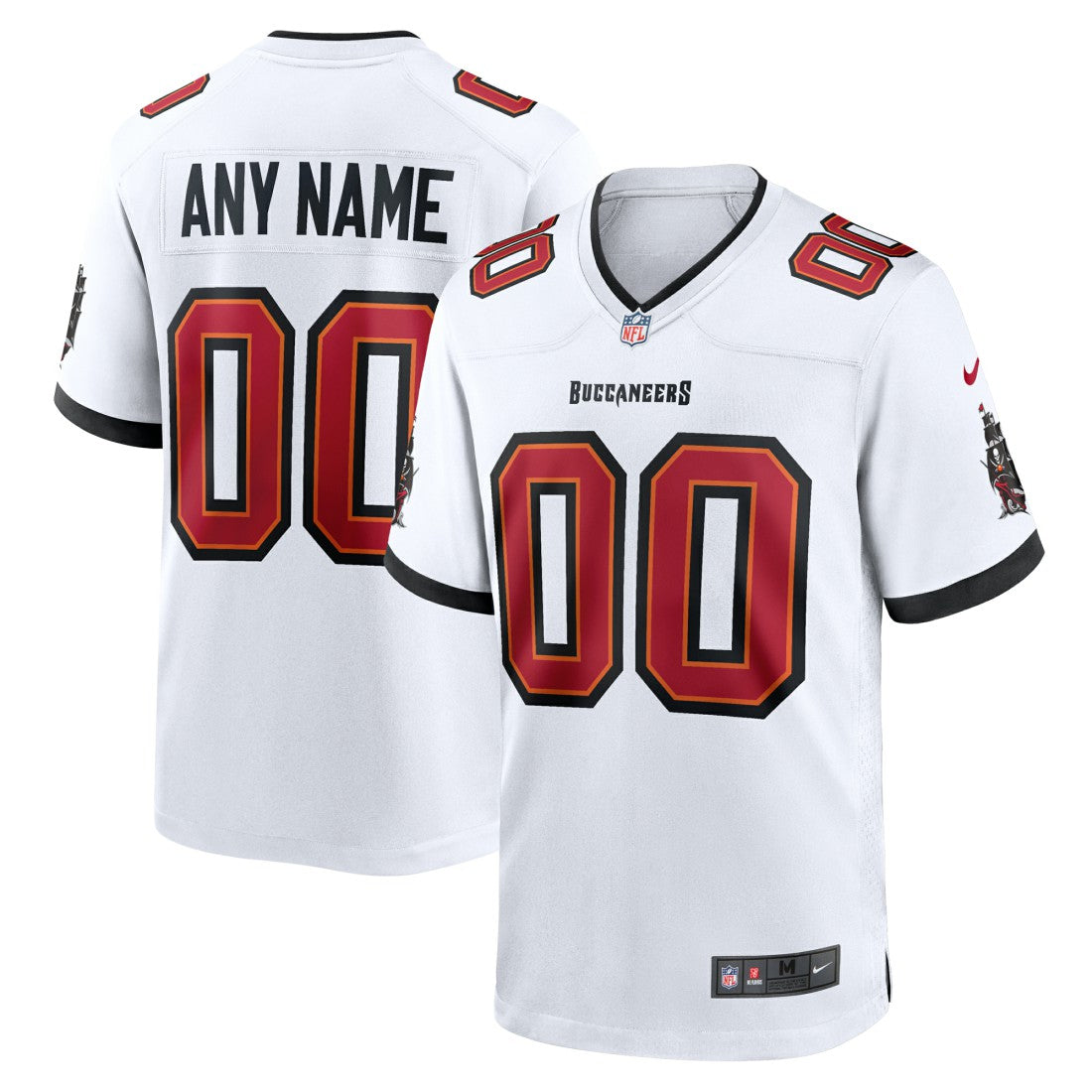 Men's White Tampa Bay Buccaneers White Custom Game Jersey - Nike