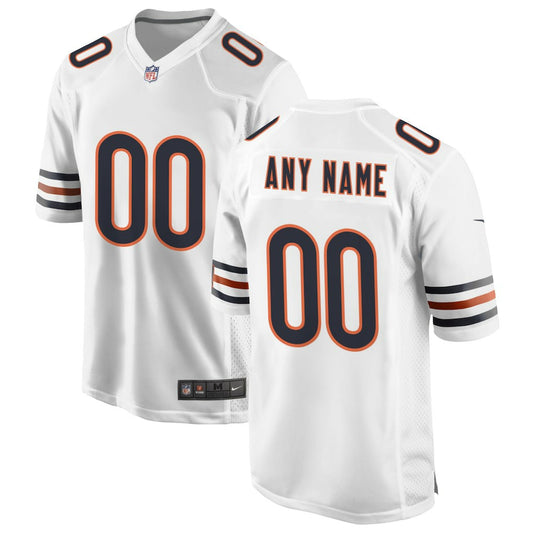 Chicago Bears Custom Game Jersey - White | NFL Jerseys