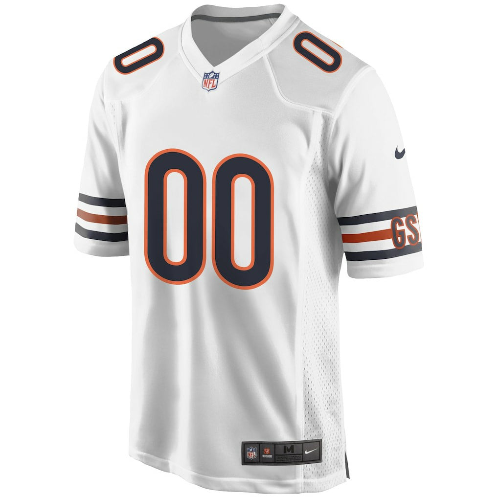 Chicago Bears Custom Game Jersey - White | NFL Jerseys