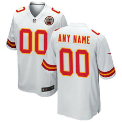 Kansas City Chiefs Custom Game Jersey White - Nike