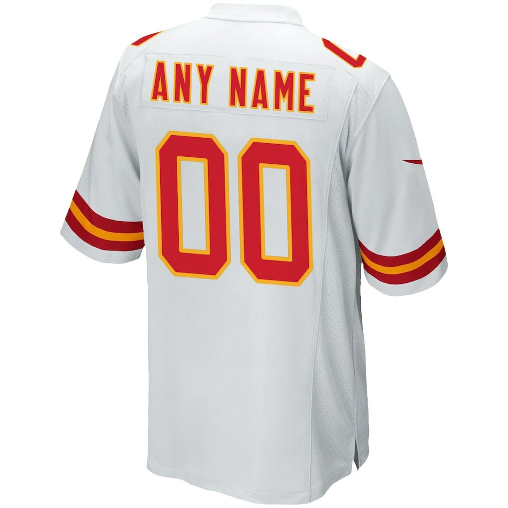 Kansas City Chiefs Custom Game Jersey White - Nike