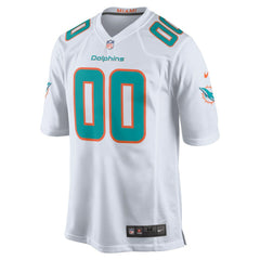 Miami Dolphins Custom Game Jersey White - Nike