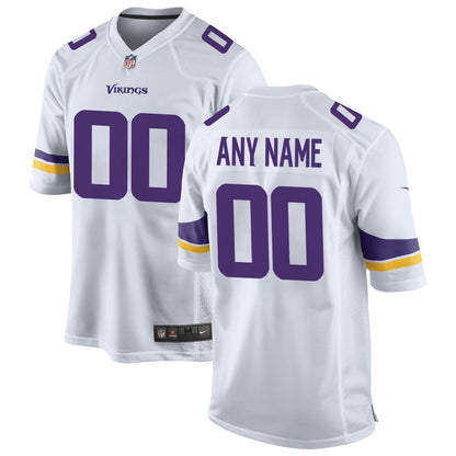 Minnesota Vikings Custom Game Jersey - White | NFL Jerseys