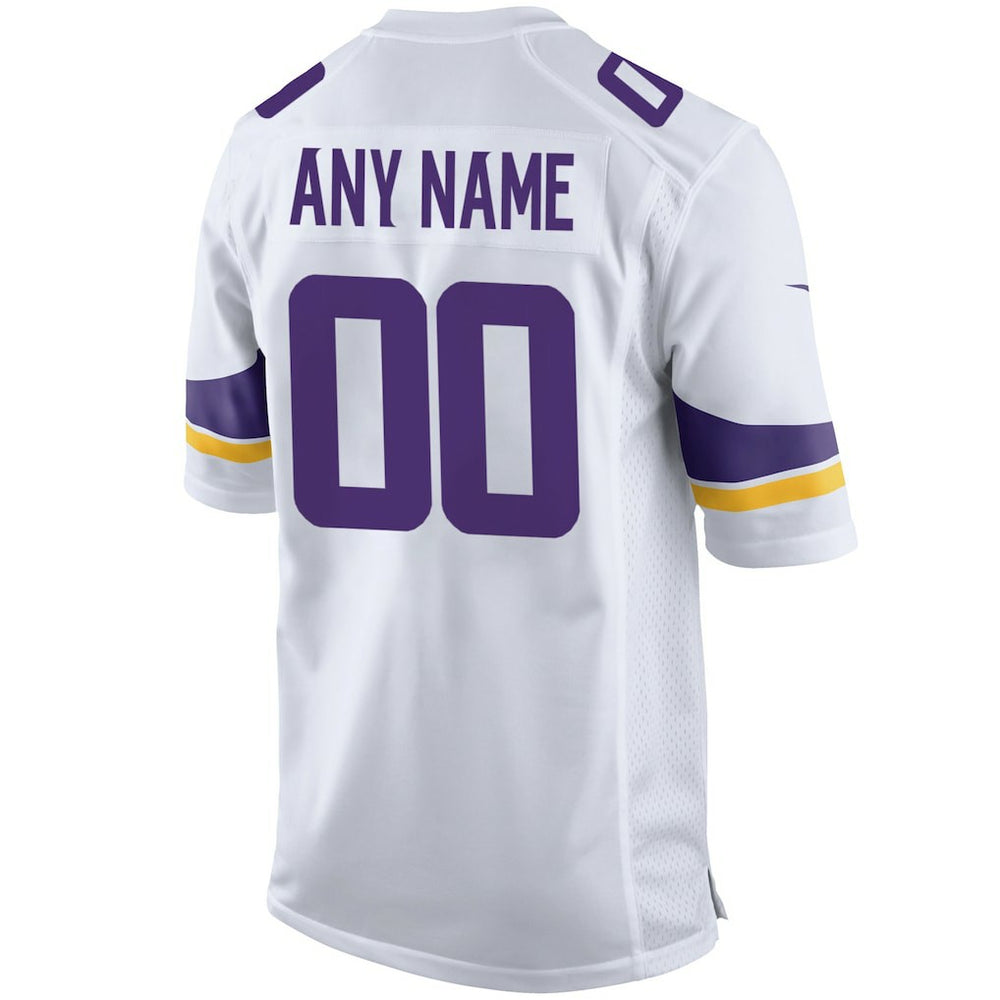 Minnesota Vikings Custom Game Jersey White - Nike