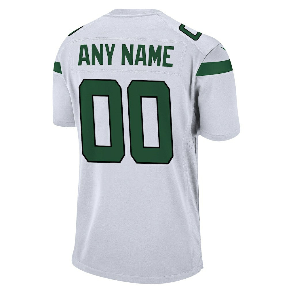 New York Jets Custom Game Jersey White - Nike