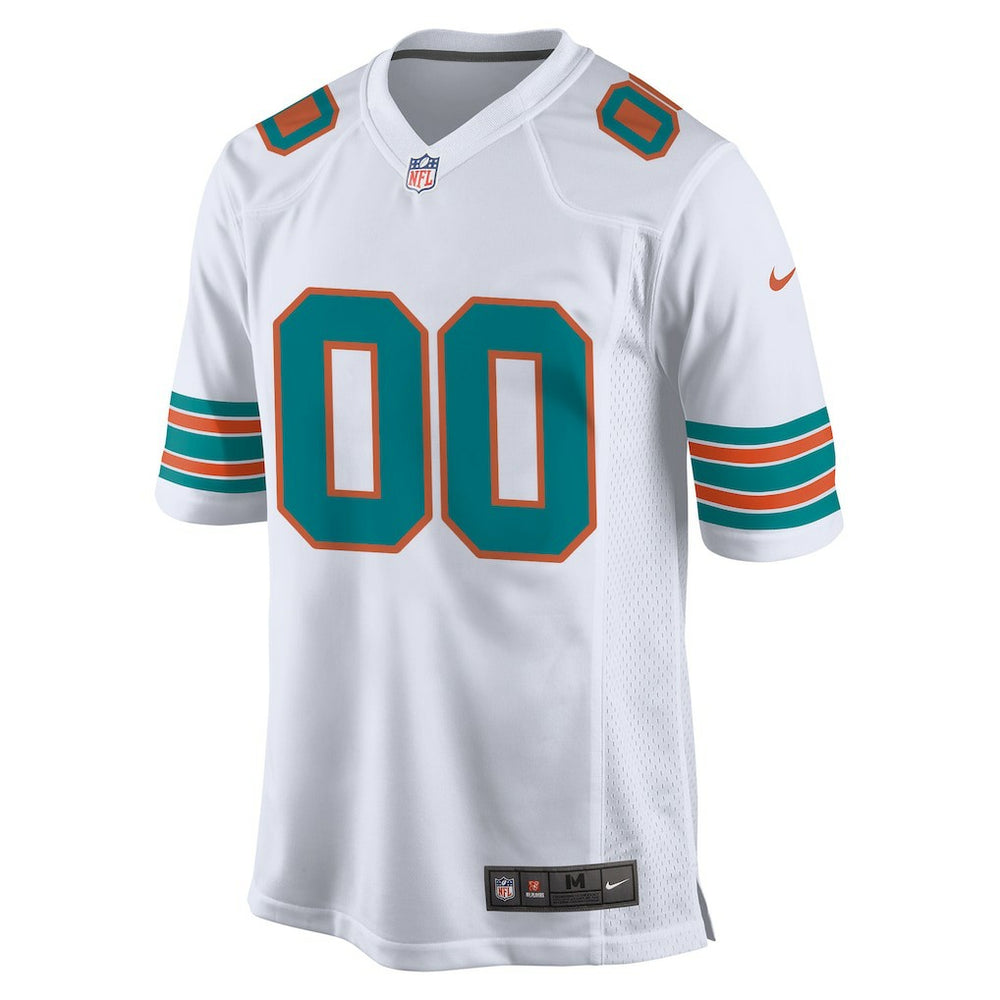 Miami Dolphins Alternate Custom Game Jersey White - Nike