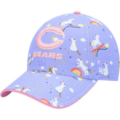 Chicago Bears '47 Girls Preschool Unicorn Clean Up Adjustable Hat Purple - 47 brand