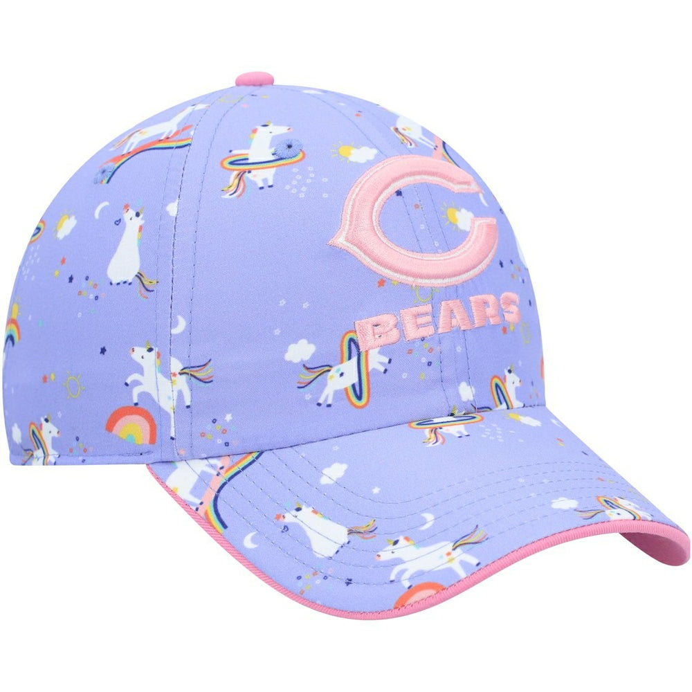 Chicago Bears '47 Girls Preschool Unicorn Clean Up Adjustable Hat Purple - 47 brand