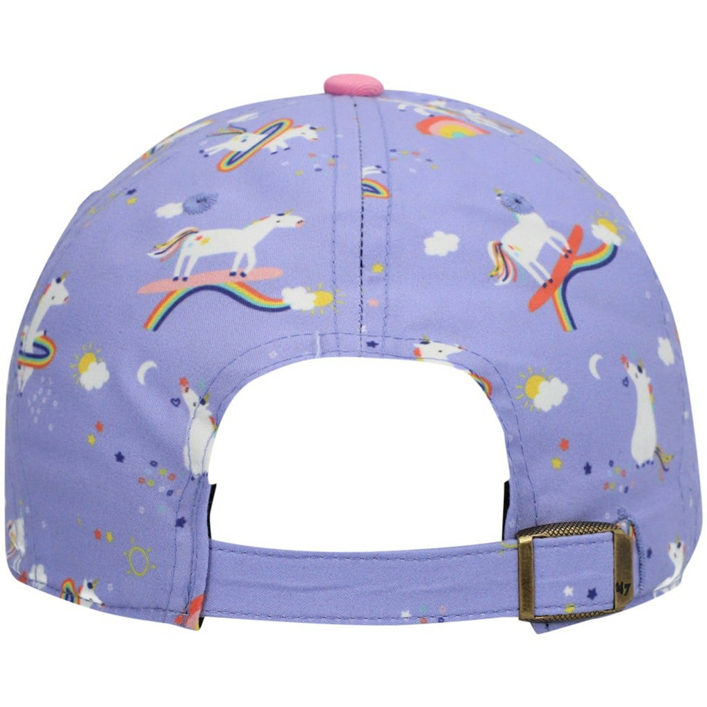 New Orleans Saints '47 Girls Preschool Unicorn Clean Up Adjustable Hat Purple - 47 brand