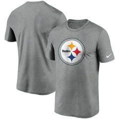 Pittsburgh Steelers Logo Essential Legend Performance T-Shirt Heathered Charcoal - Nike