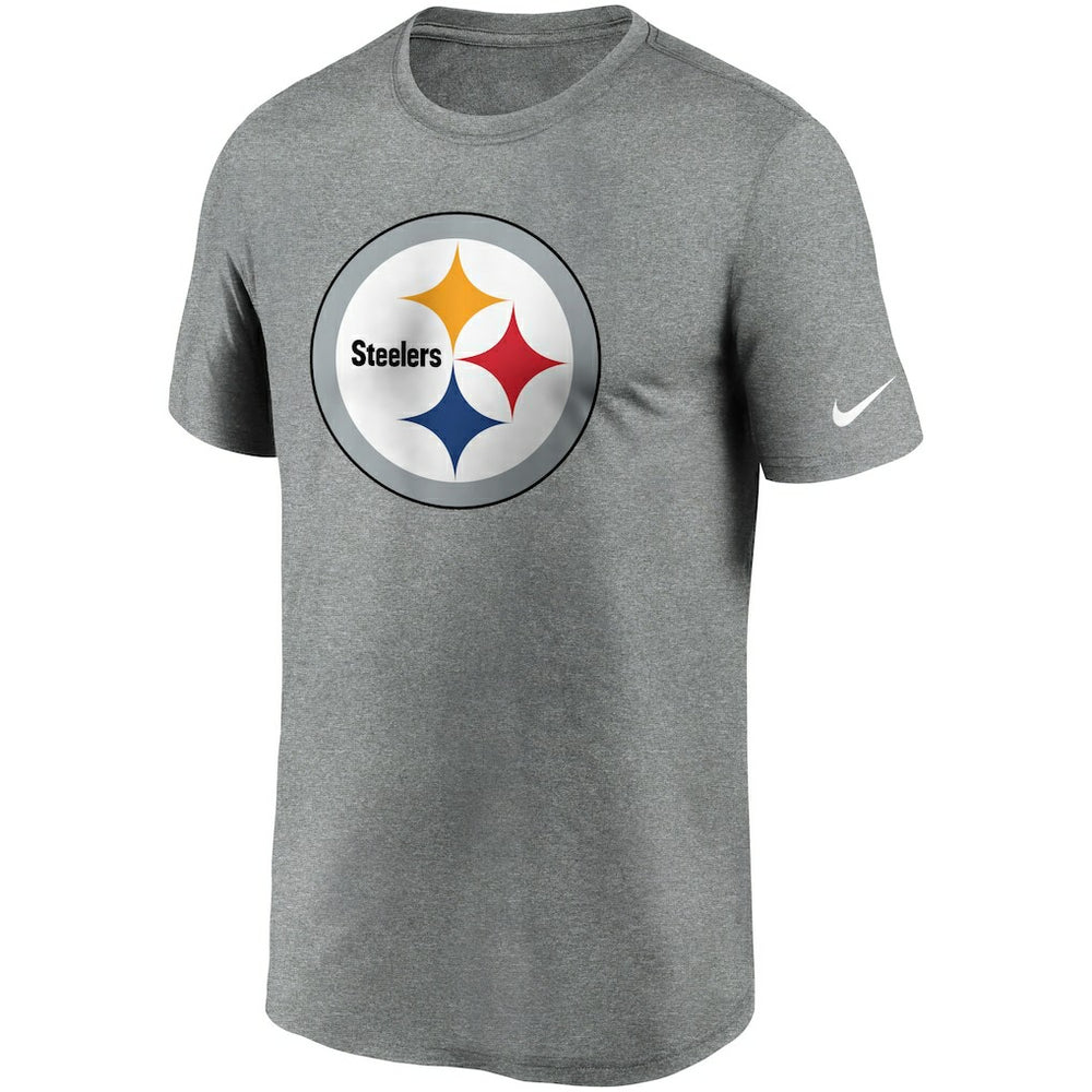 Pittsburgh Steelers Logo Essential Legend Performance T-Shirt Heathered Charcoal - Nike