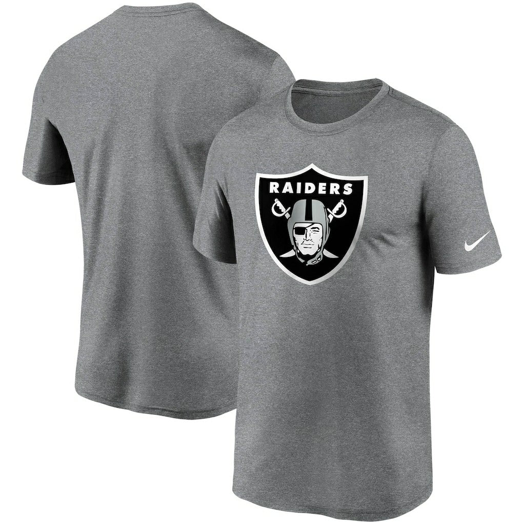 Las Vegas Raiders Logo Essential Legend Performance T-Shirt Heathered Charcoal - Nike