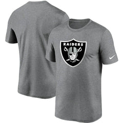 Las Vegas Raiders Logo Essential Legend Performance T-Shirt Heathered Charcoal - Nike