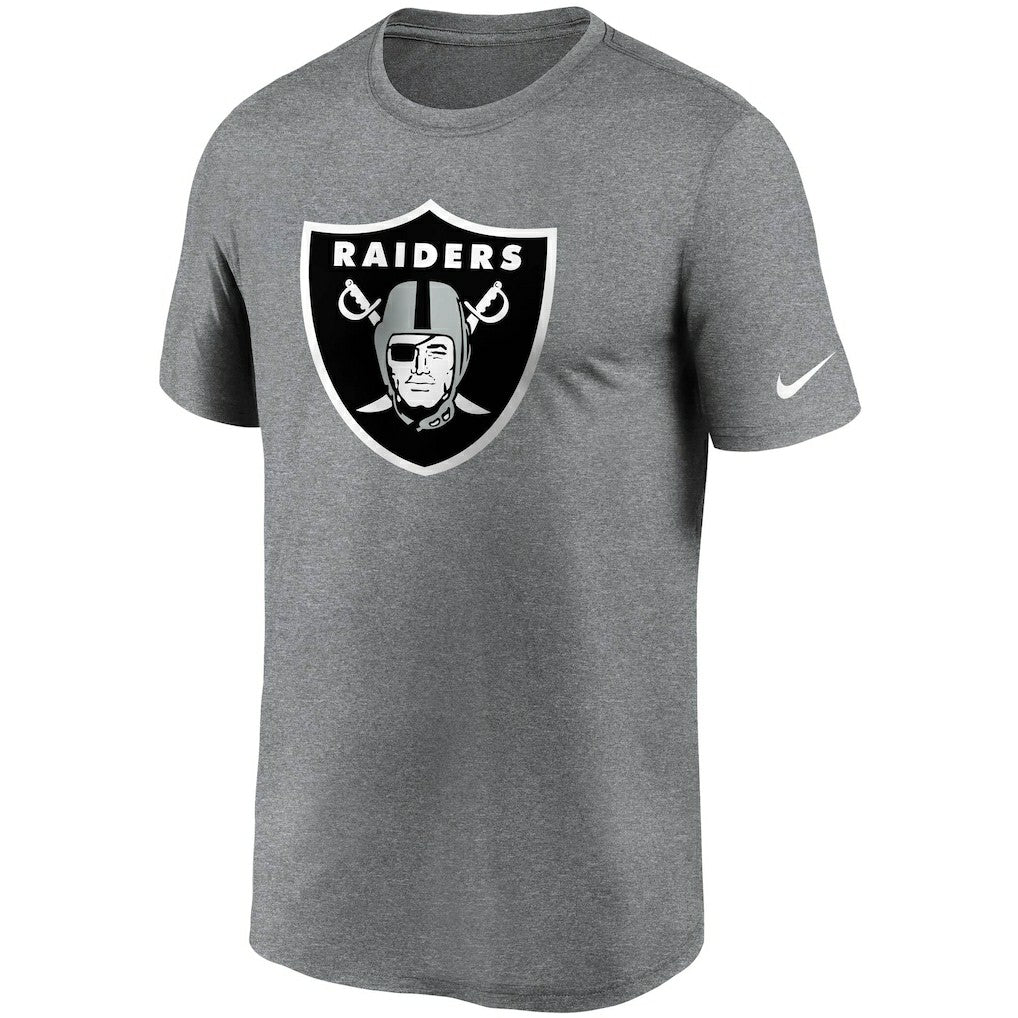 Las Vegas Raiders Logo Essential Legend Performance T-Shirt Heathered Charcoal - Nike