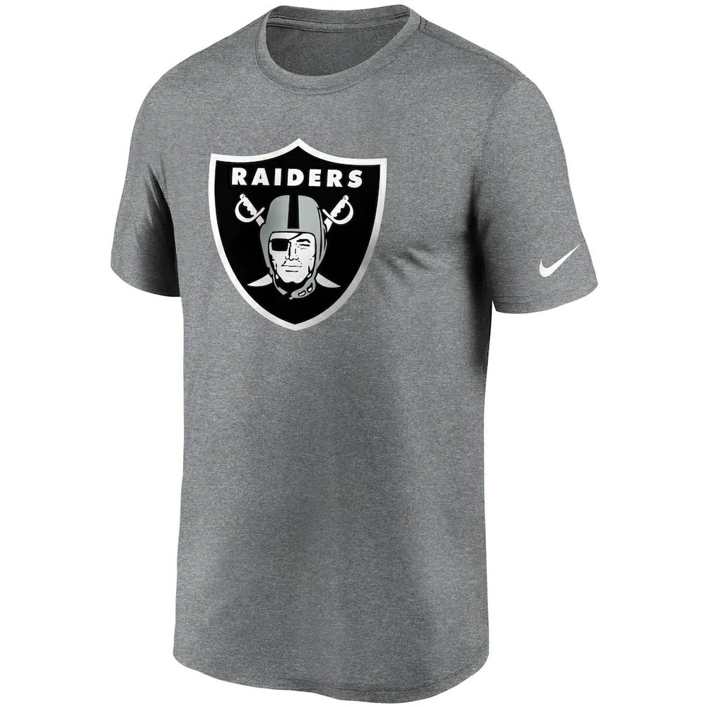 Las Vegas Raiders Logo Essential Legend Performance T-Shirt Heathered Charcoal - Nike