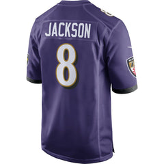 Lamar Jackson Baltimore Ravens Game Jersey Purple - Nike