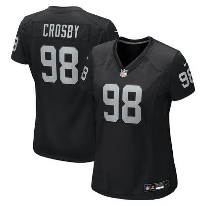 Maxx Crosby Las Vegas Raiders Women's Jersey - Black | NFL Jerseys