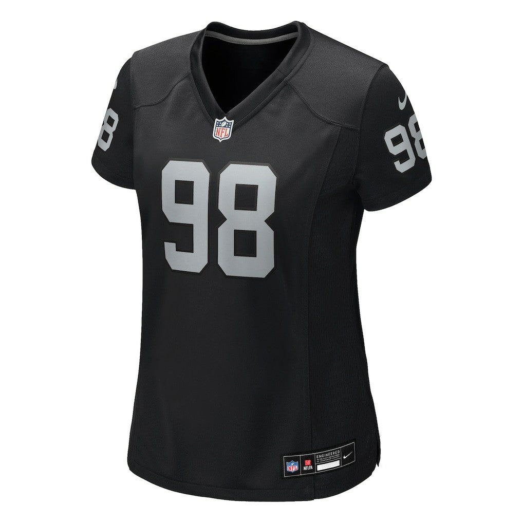 Maxx Crosby Las Vegas Raiders Women's Jersey - Black | NFL Jerseys
