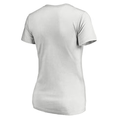 Cincinnati Reds Women's Floral Arched Logo V-Neck T-Shirt Lifestyle