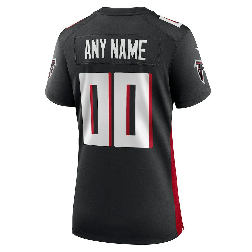 Atlanta Falcons Women's Custom Game Jersey Black - Nike