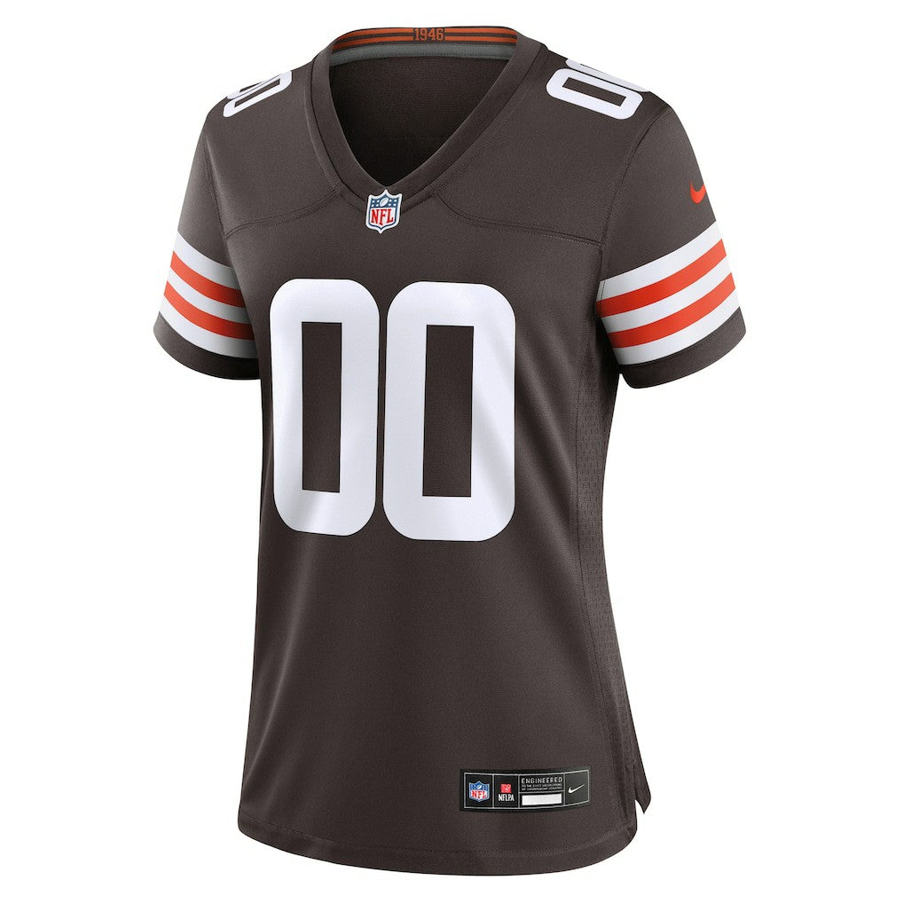 Cleveland Browns Women's Custom Game Jersey Brown - Nike