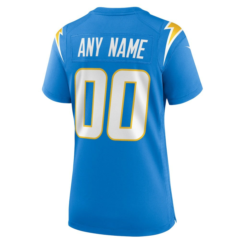 Los Angeles Chargers Women's Custom Game Jersey Powder Blue - Nike