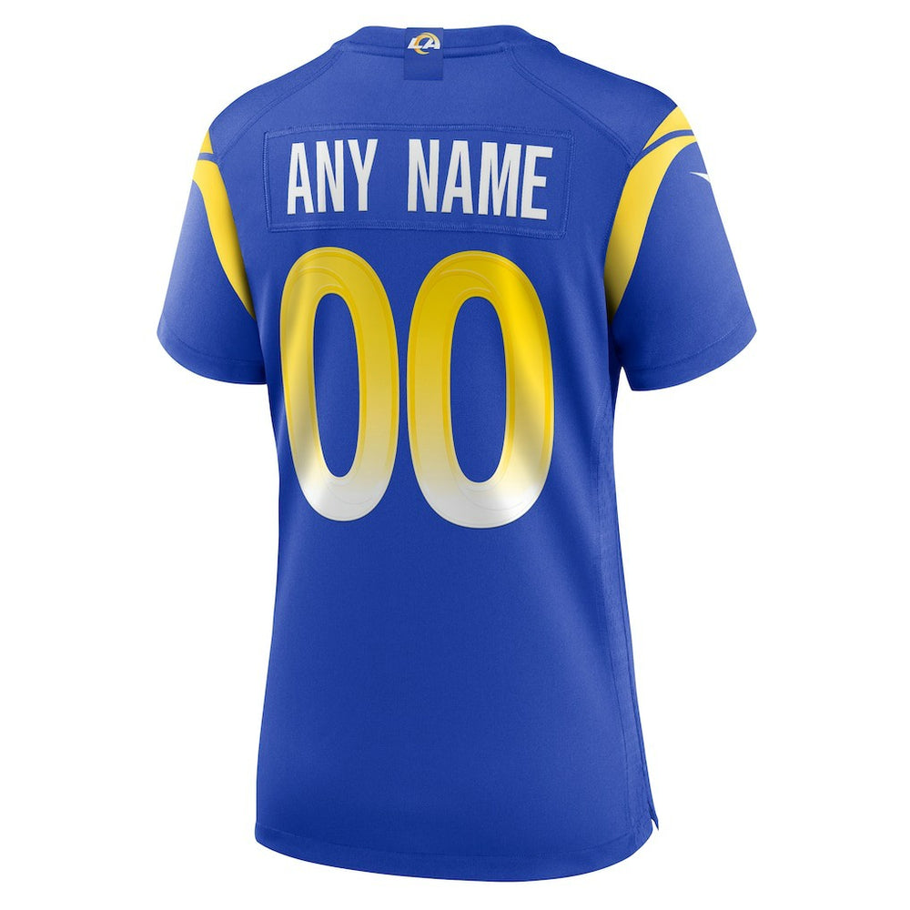 Los Angeles Rams Women's Custom Game Jersey Royal - Nike
