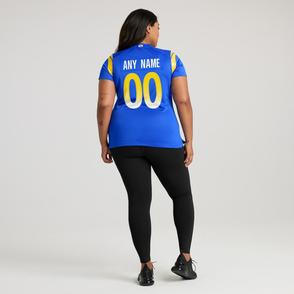 Los Angeles Rams Women's Custom Game Jersey Royal - Nike