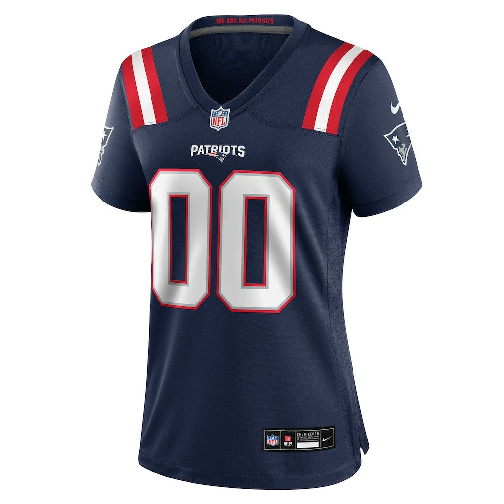 New England Patriots Women's Custom Game Jersey Navy - Nike