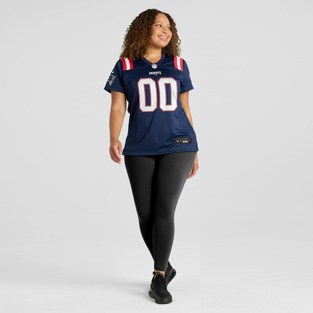 New England Patriots Women's Custom Game Jersey - Navy | NFL Jerseys