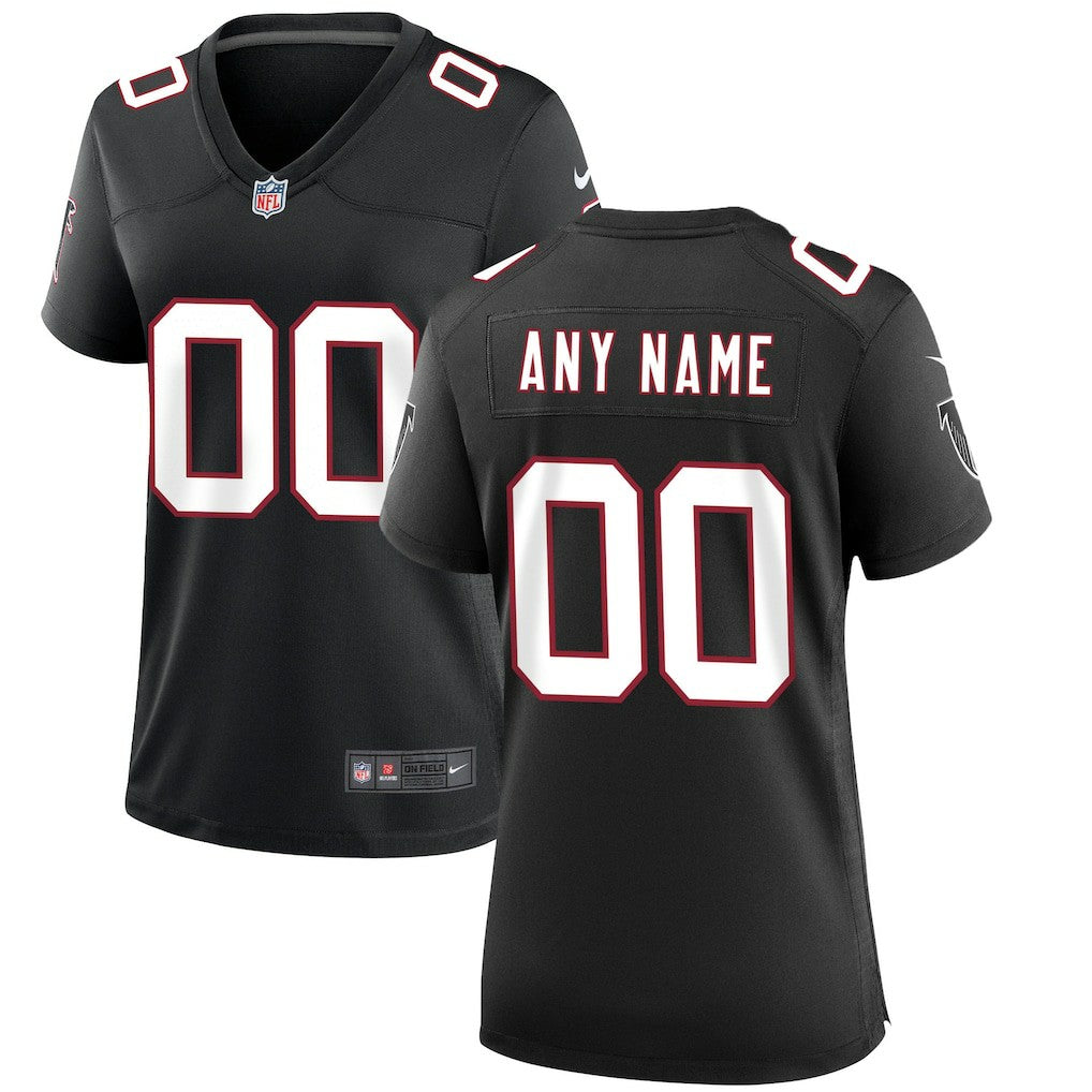 Atlanta Falcons Women's Throwback Custom Game Jersey - Black | NFL Jerseys