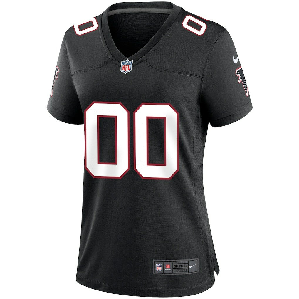 Atlanta Falcons Women's Throwback Custom Game Jersey - Black | NFL Jerseys