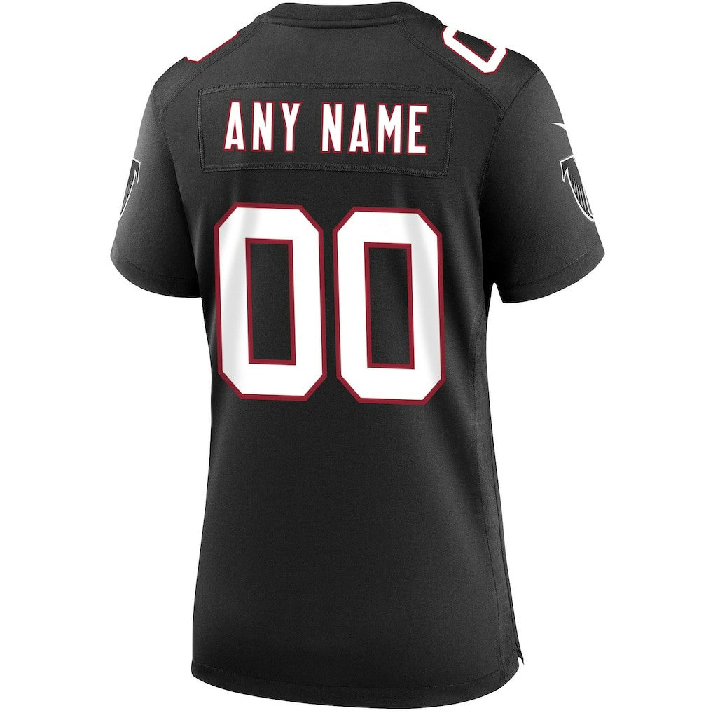 Atlanta Falcons Women's Throwback Custom Game Jersey - Black | NFL Jerseys