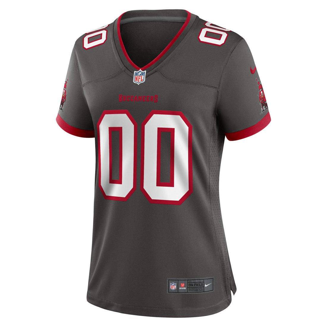 Tampa Bay Buccaneers Women's Alternate Custom Game Jersey Pewter - Nike