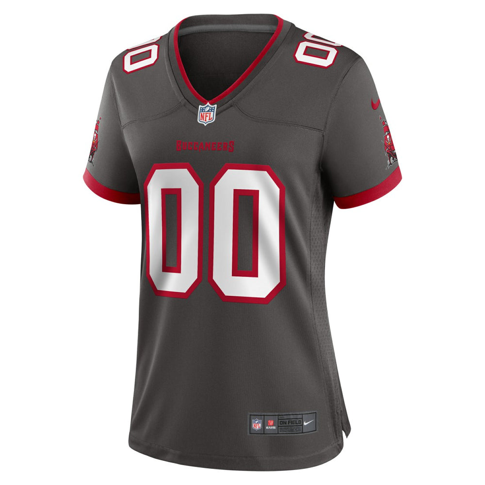 Tampa Bay Buccaneers Women's Alternate Custom Game Jersey Pewter - Nike