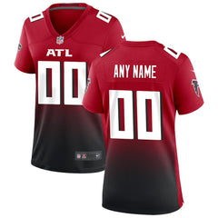 Atlanta Falcons Women's Alternate Custom Game Jersey Red - Nike