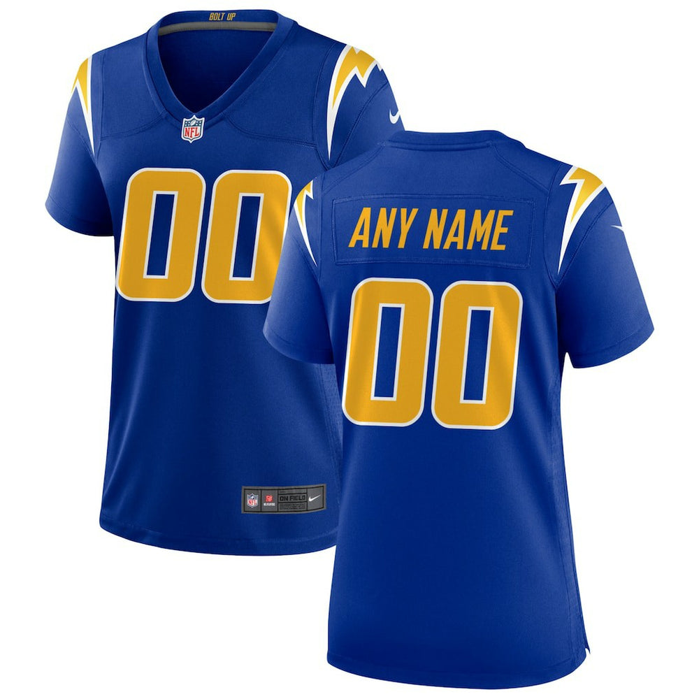 Los Angeles Chargers Women's Alternate Custom Game Jersey Royal - Nike