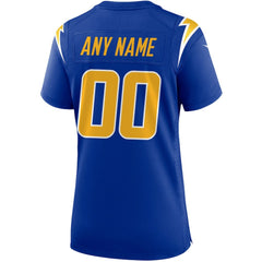 Los Angeles Chargers Women's Alternate Custom Game Jersey Royal - Nike