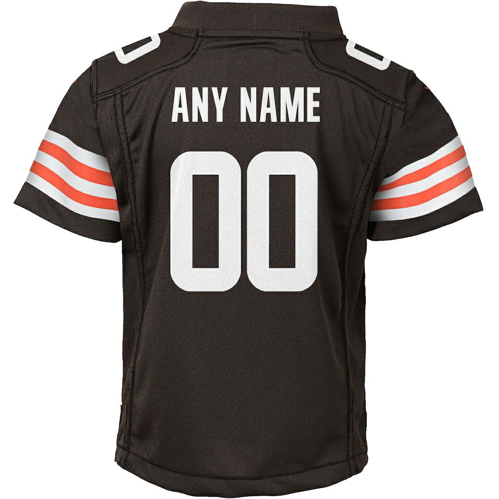 Cleveland Browns Youth Custom Game Jersey Brown - Nike