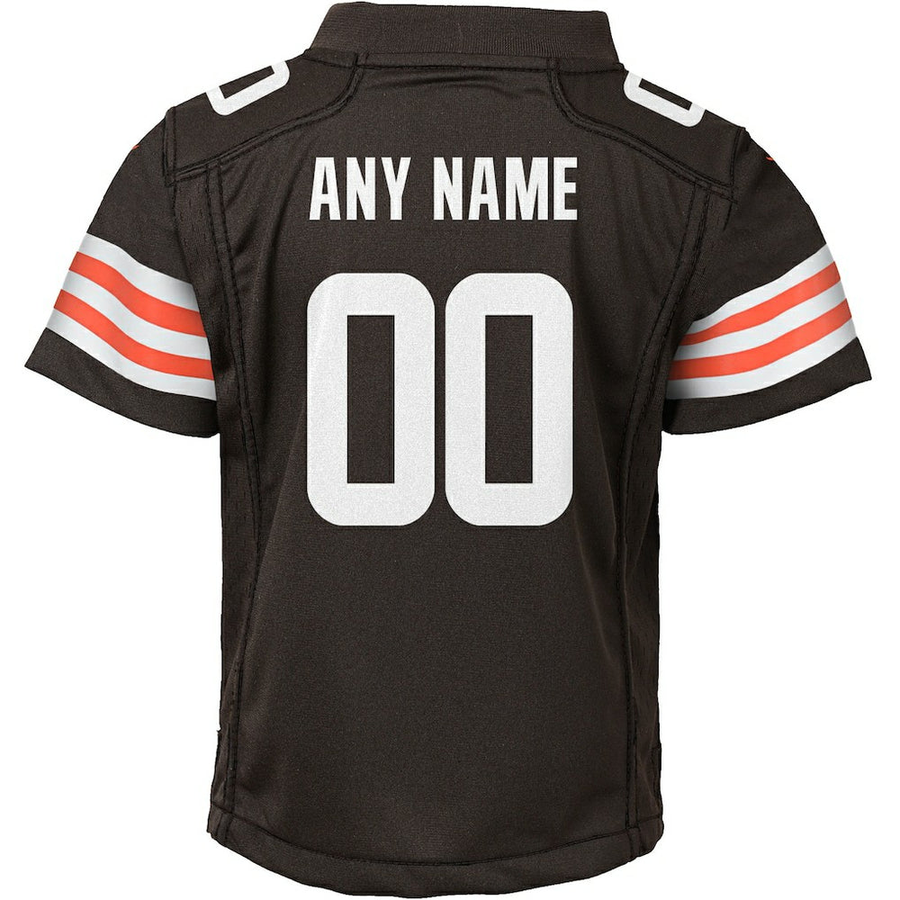 Cleveland Browns Youth Custom Game Jersey Brown - Nike
