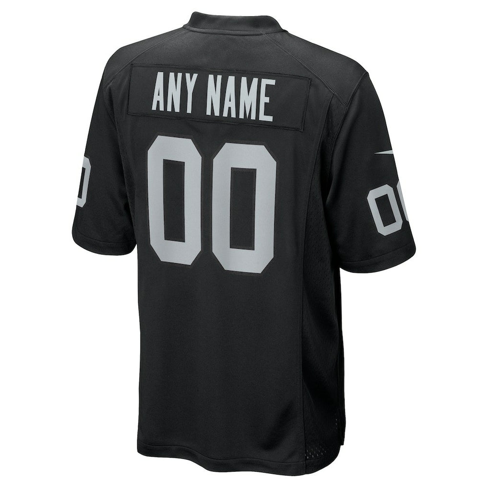 Las Vegas Raiders Youth Custom Game Jersey Black - Nike