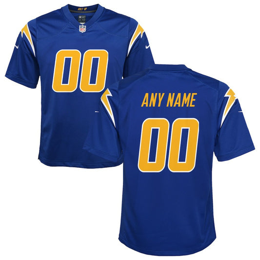 Los Angeles Chargers Youth Alternate Custom Game Jersey - Royal | NFL Jerseys