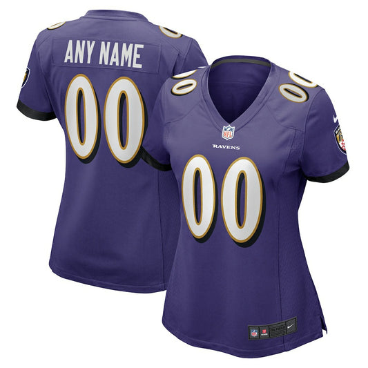 Baltimore Ravens Women's Custom Game Jersey - Purple | NFL Jerseys