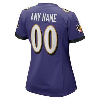 Baltimore Ravens Women's Custom Game Jersey - Purple | NFL Jerseys