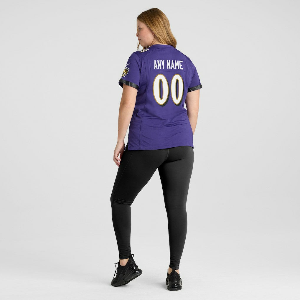Baltimore Ravens Women's Custom Game Jersey - Purple | NFL Jerseys