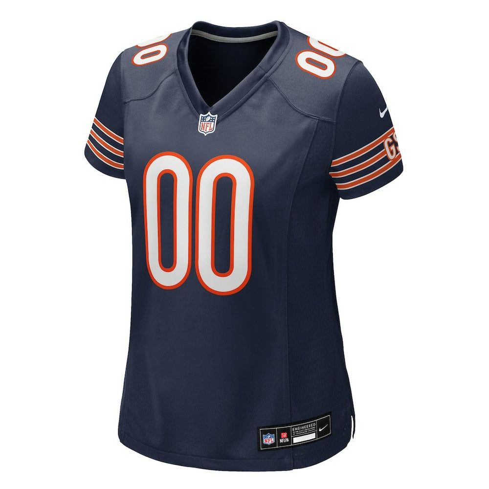 Chicago Bears Women's Custom Game Jersey Navy - Nike