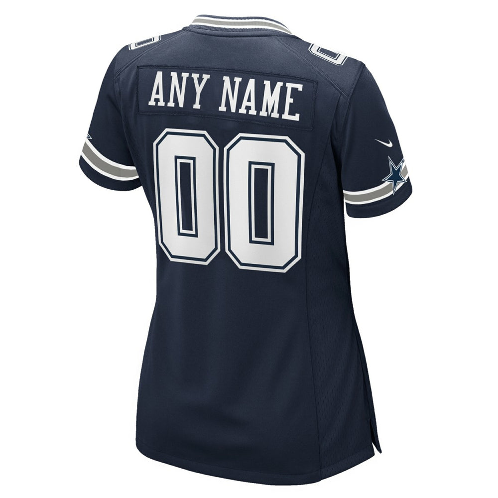 Dallas Cowboys Women's Custom Game Jersey Navy - Nike