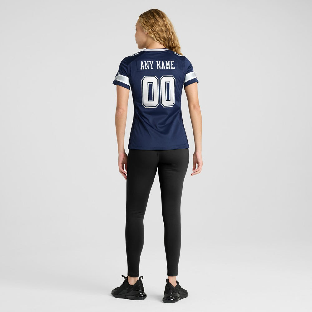 Dallas Cowboys Women's Custom Game Jersey Navy - Nike