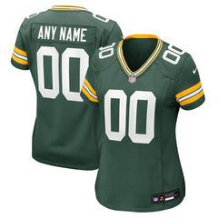 Green Bay Packers Women's Custom Game Jersey Green - Nike