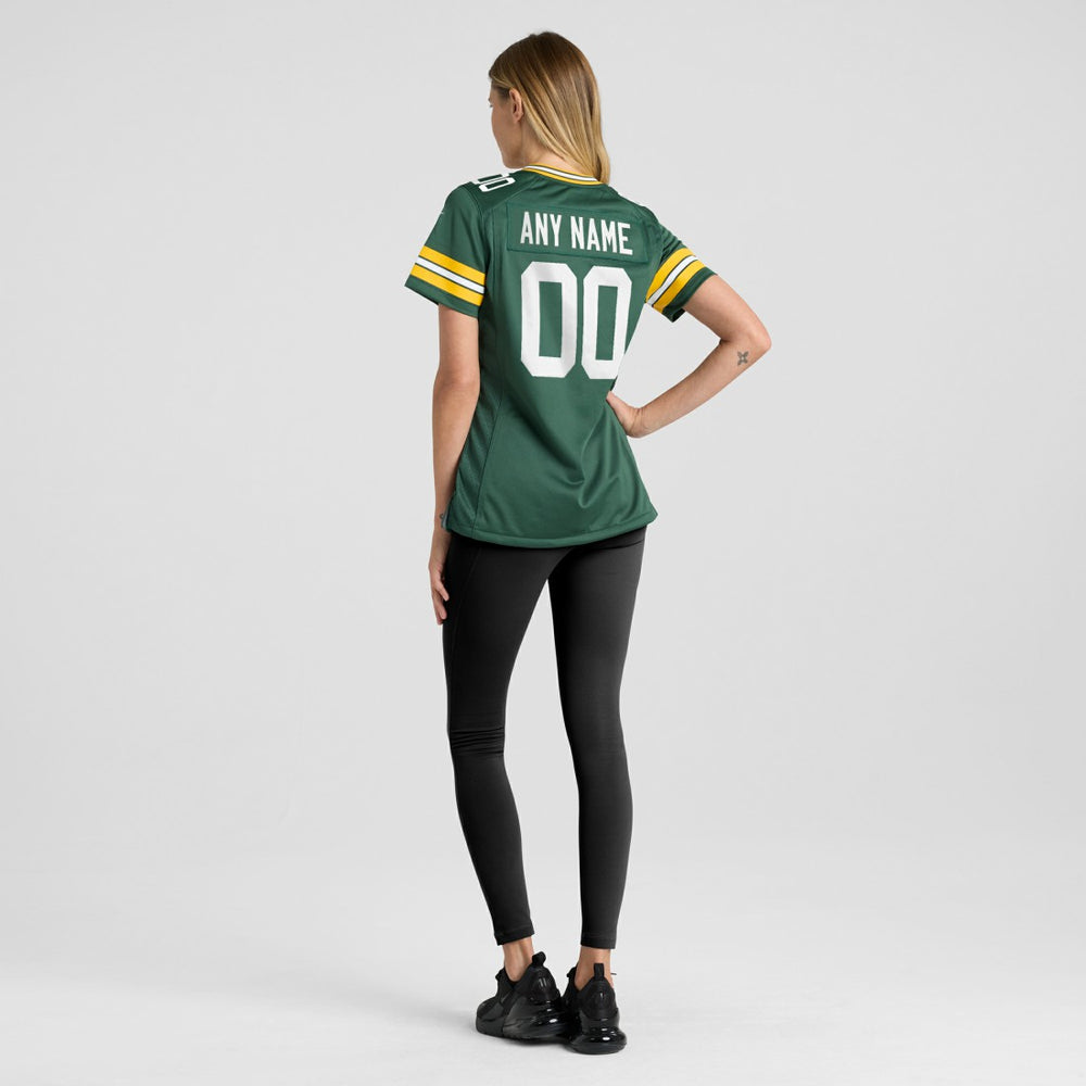 Green Bay Packers Women's Custom Game Jersey Green - Nike